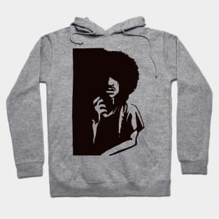 T-shirt Black Man Thinker Hoodie